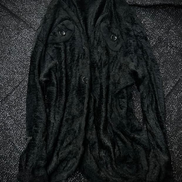 *rare* 1990s 지방시 블랙 버튼 가디건