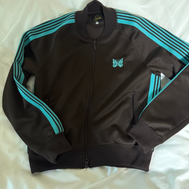 니들스 트랙 자켓 브라운 민트