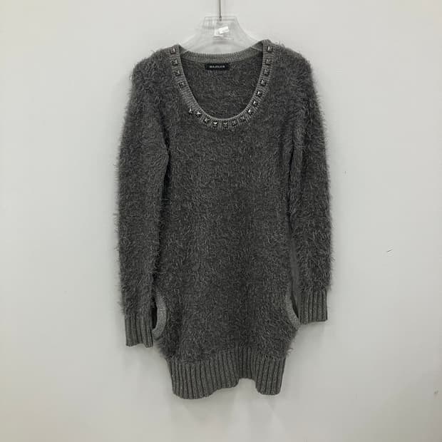 MAJOLICA 그레이 앙고라 롱니트 M