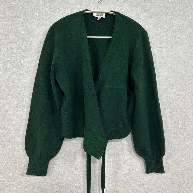 앤아더스로리즈 울혼방 랩가디건