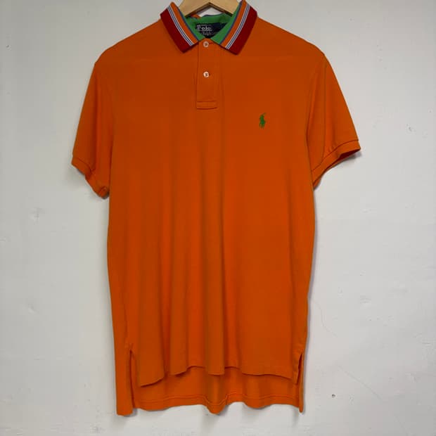 폴로랄프로렌 오렌지 카라 반팔티