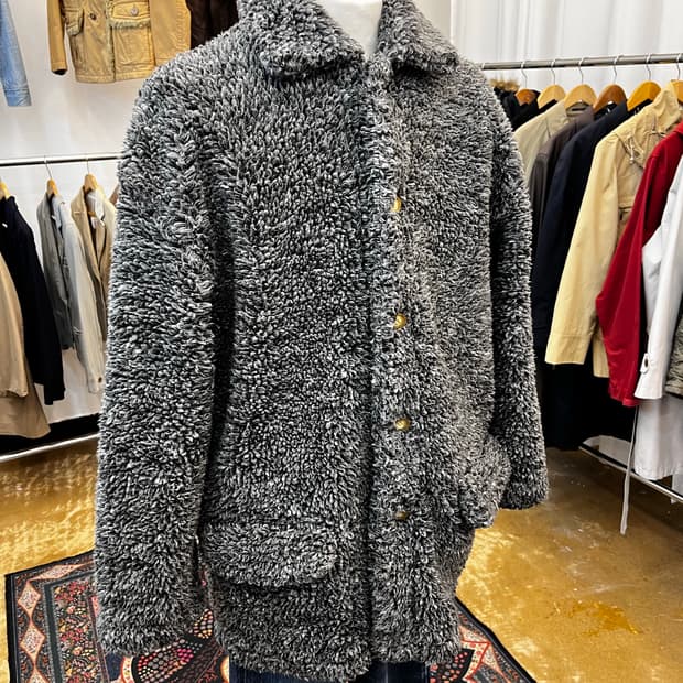 Raf Khaki 파일 플리스 자켓