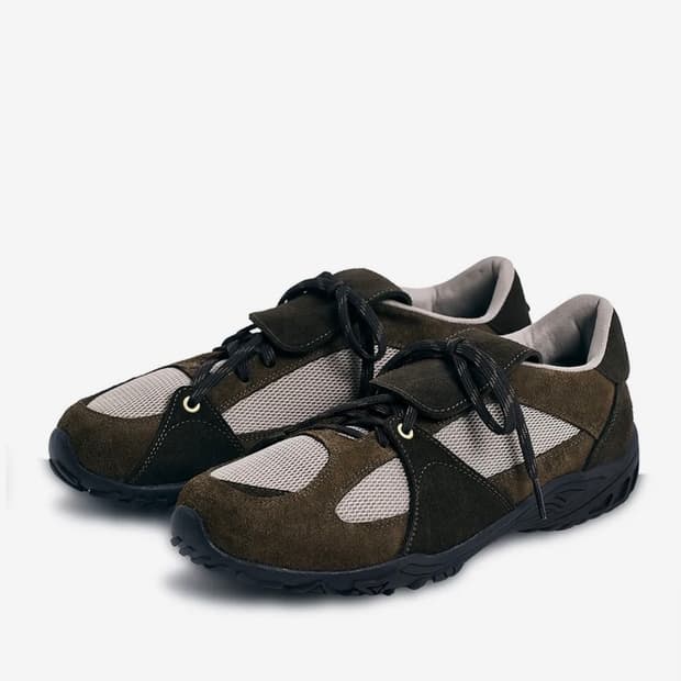 네거티브쓰리Asymmetry Sneakers_Khaki Brown 280