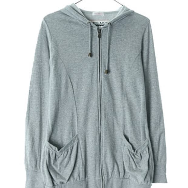 빈티지모리걸 후드집업 하구미 모리룩