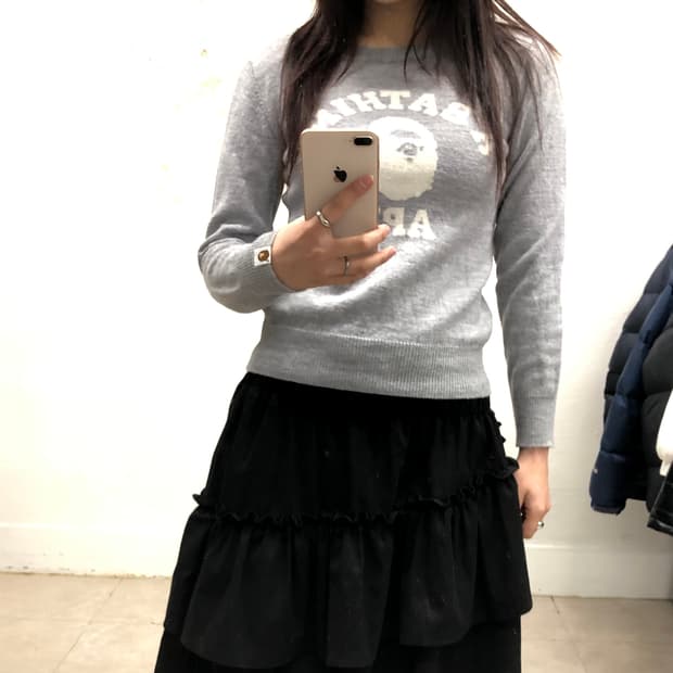 딱붙핏!—베이프 그레이 니트