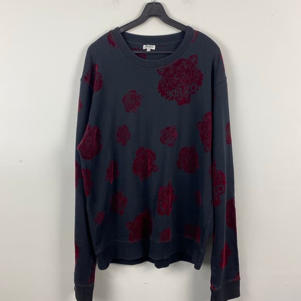 KENZO 겐조 타이거 벨벳 맨투맨 스웻셔츠 XXL