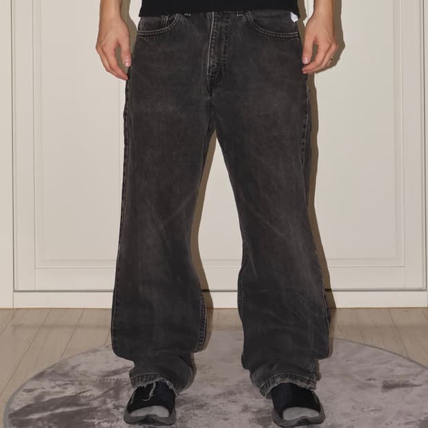 90‘s USA 리바이스 565 흑청 데님팬츠 [0-233]