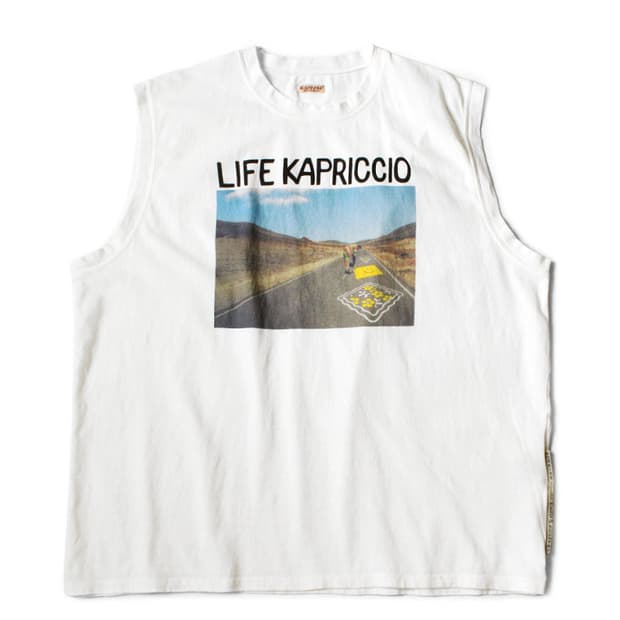 캐피탈 KAPITAL 민소매 나시 LIFE KAPRICCIO 빅 티셔츠