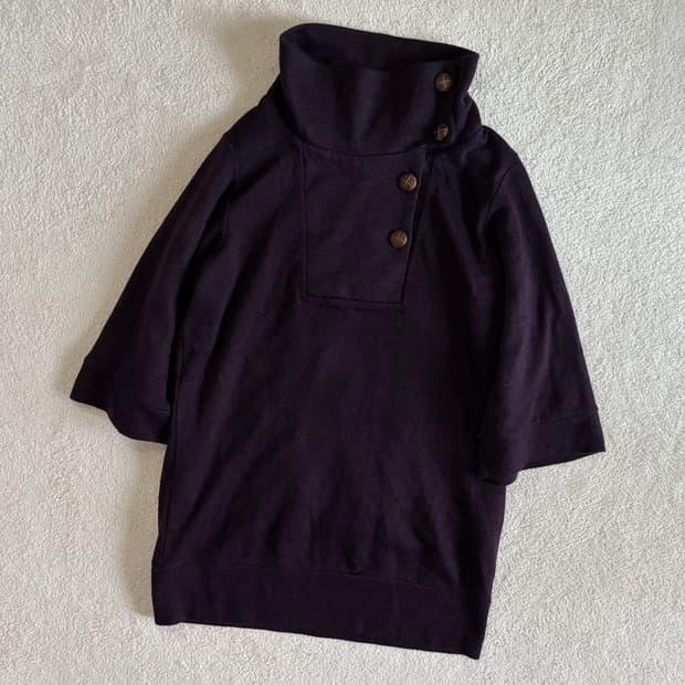 일본빈티지 자색고구마 퍼플 롱 탑