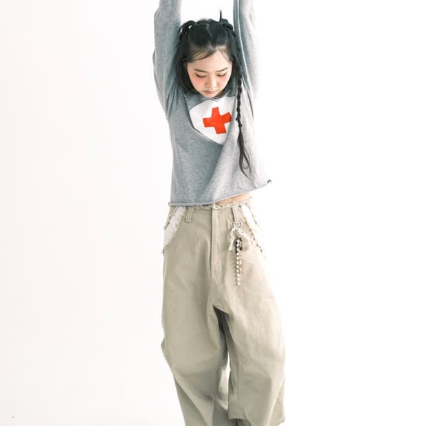 샵페어리 맥시 코튼 팬츠 베이지