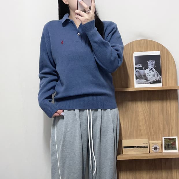 [정품] 폴로 딥소라 / 버건디포니 램울 카라니트 [ 95 ]