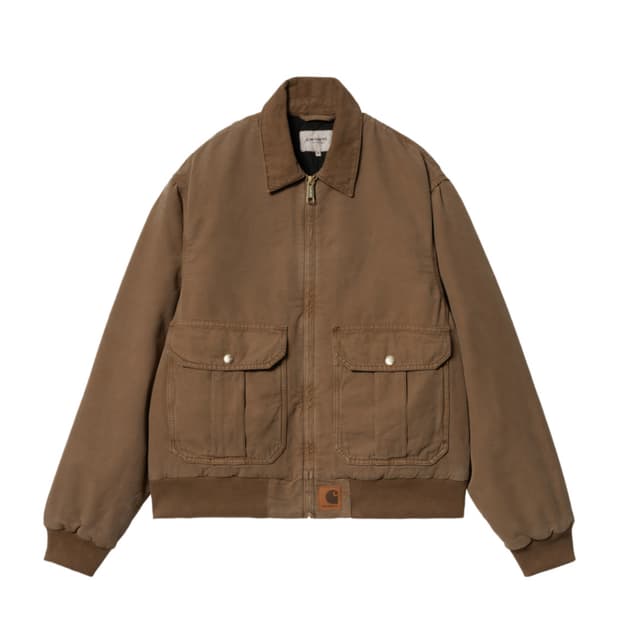 칼하트 WIP 스탠톤 자켓 초콜릿 스톤 다이드 xl