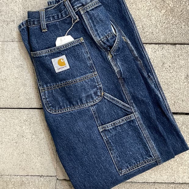 칼하트 윕 싱글니 카펜터 데님 팬츠