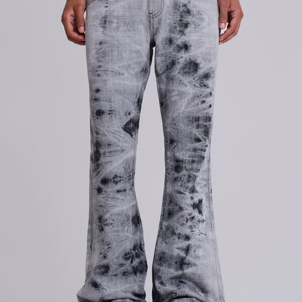 제이이드런던  Grey Tie Dye Drift Jeans