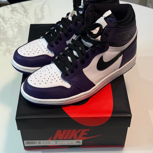 [260] 조던 1 레트로 하이 OG 코트 퍼플 2020