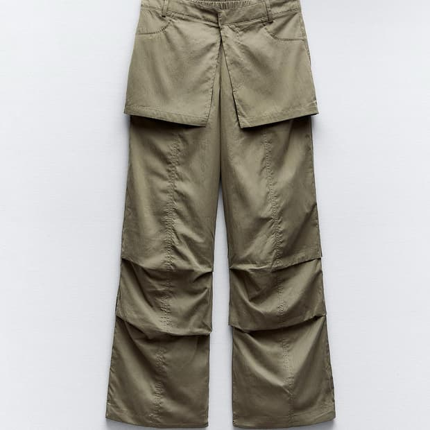 자라 zara 디테처블 나일론 스커트 팬츠 