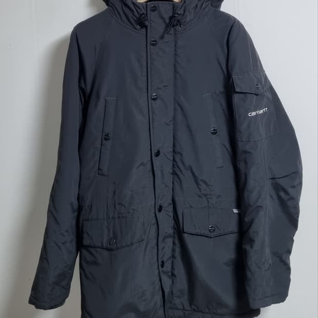 S ) 칼하트 다크카키 파카 패딩 