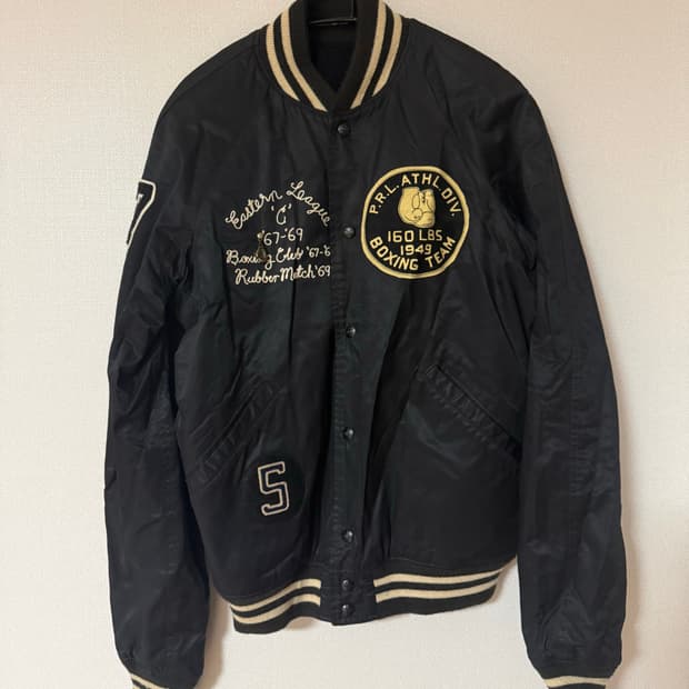 폴로 리버시블 바시티자켓