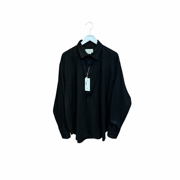 라퍼지스토어 린넨 마 오버 셔츠 블랙 새상품