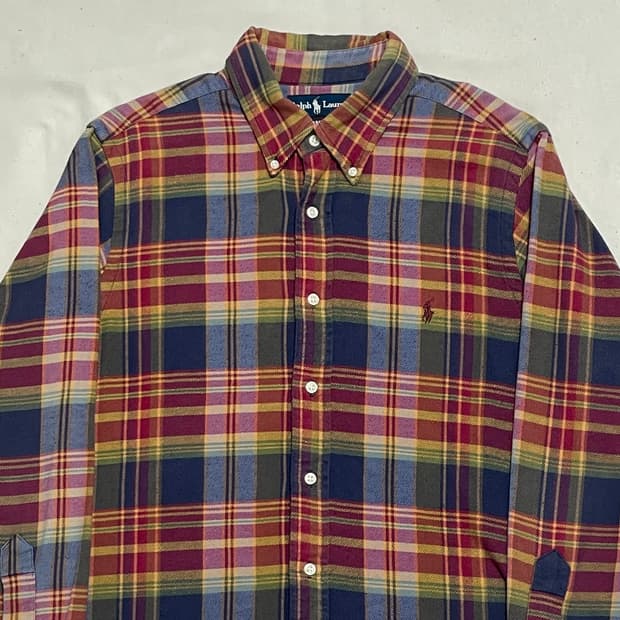 L 폴로랄프로렌 클래식핏 체크 남방 셔츠