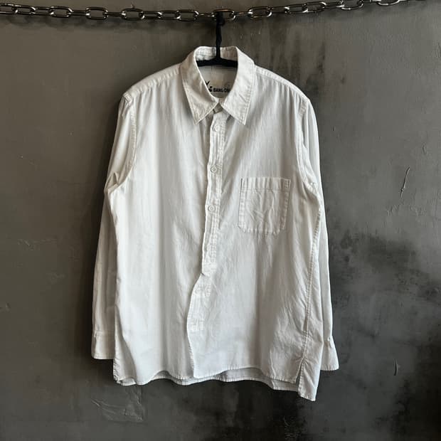 20ss 요지 야마모토 커브드 셔츠 