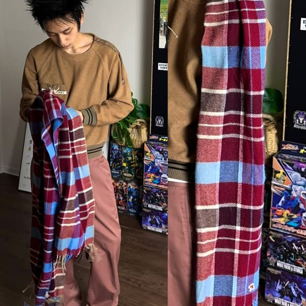 Arnold Farmer 플레이드 체크 머플러