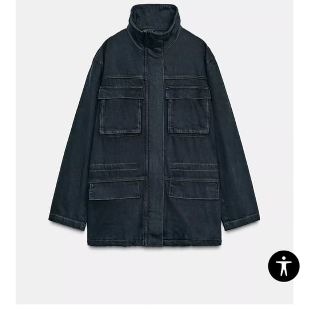 자라 스티치 포켓 자켓 L