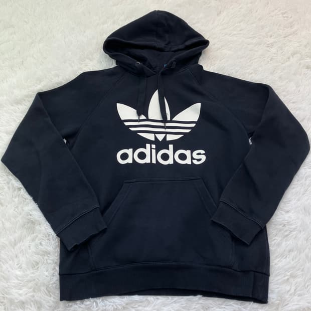 빈티지 오리지널 아디다스 네이비 후드 760 y2k 스트릿 갸루 펑키