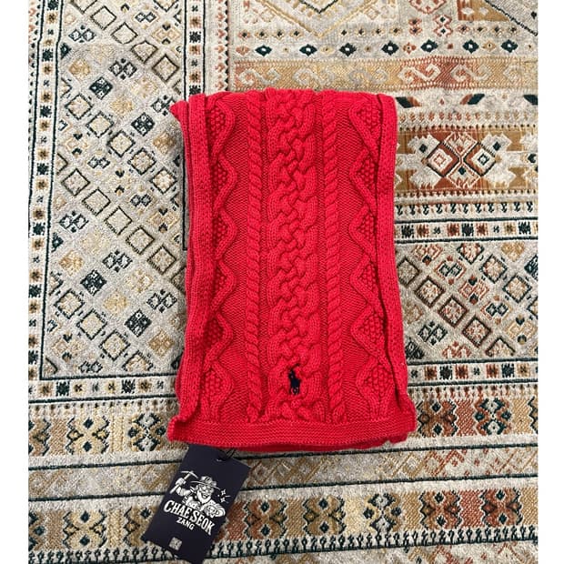 폴로 랄프로렌 머플러 레드 #csz3035