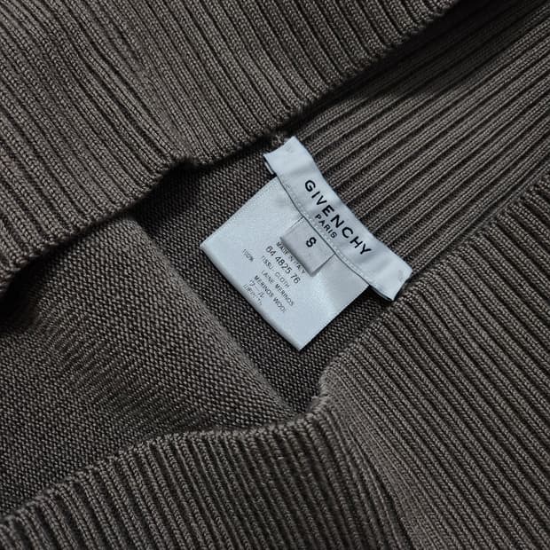 지방시 여성 울 니트스커트