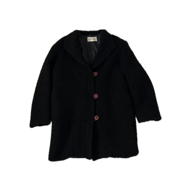 Vintage wool jacket black coat