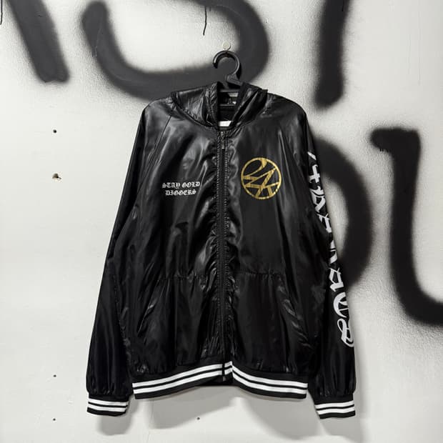 24 Karats Gold 빅 사이즈 우븐 윈드브레이커 자켓