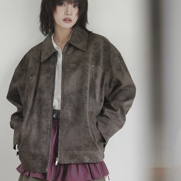 RAIVE 레이브 스웨이드 재킷