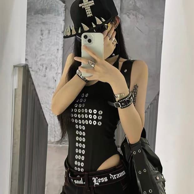 Opium Cross Layered Top