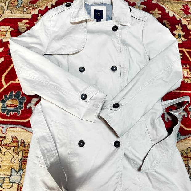 GAP 트렌치코트 아이보리 M