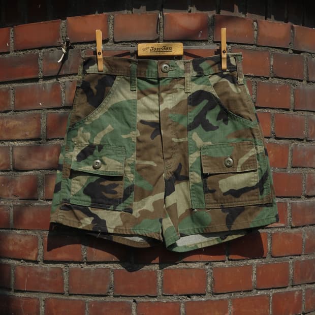 70‘s khaki jungle 우드랜드 부쉬 쇼츠