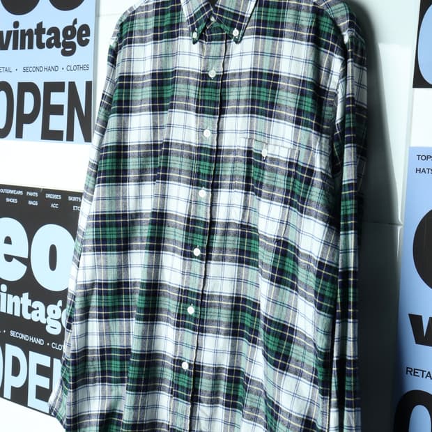 (L-XL) 비바스튜디오 셔츠 남방 타탄체크 아메카지 플란넬-H31287