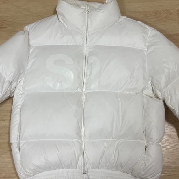 사파리스팟 1/2 다운자켓 패딩 화이트