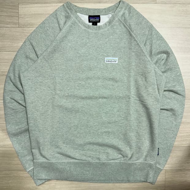 [S]파타고니아 파스텔 오가닉코튼 맨투맨/약기모