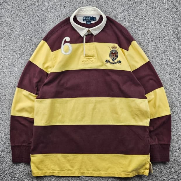 폴로랄프로렌 스트라이프 럭비 티셔츠 ( XL ) / 11765