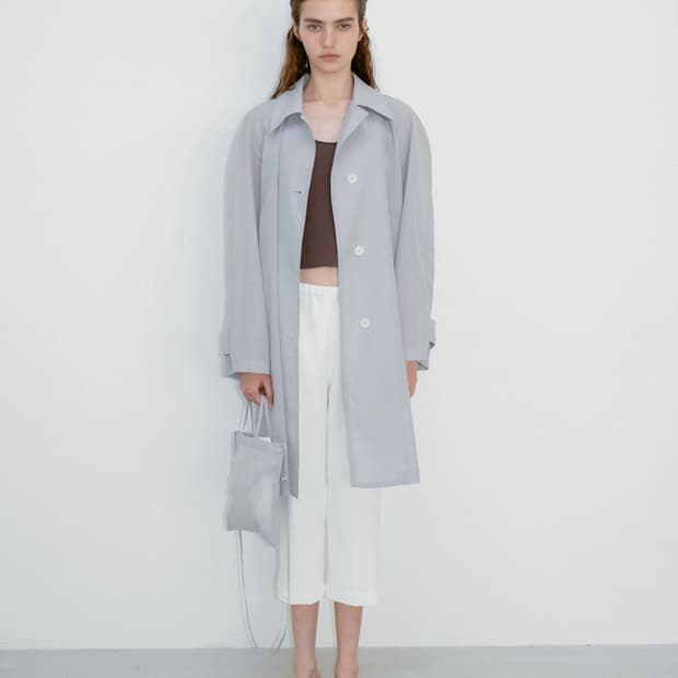 (새상품) 리본빛 Cael Sheer Coat - Gray