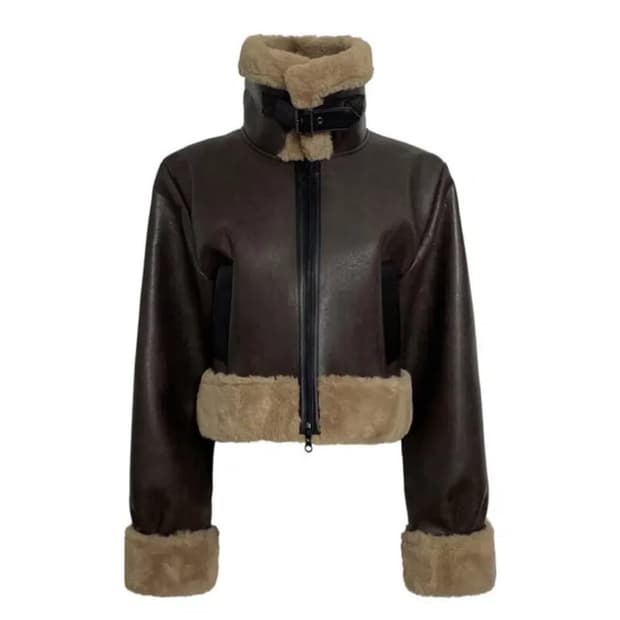 보헤미안서울 무스탕 브라운