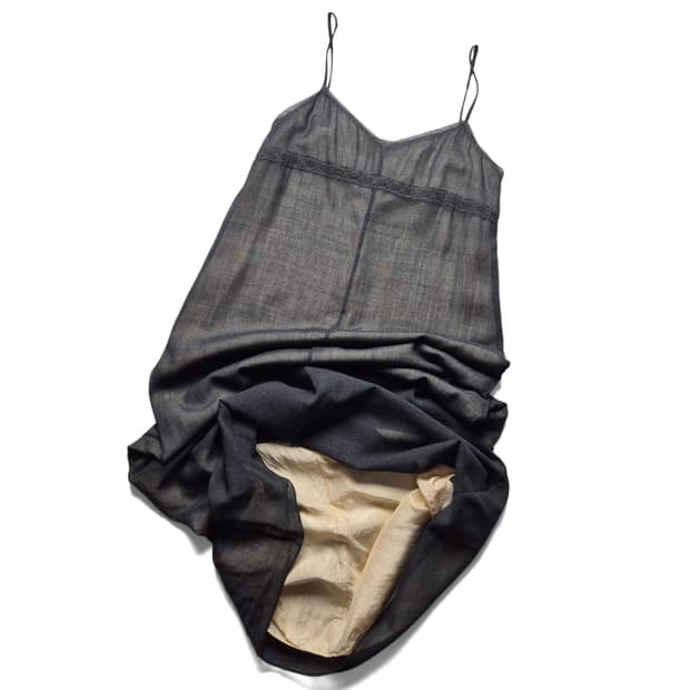 [S] 아르마니 익스체인지 울 실크 레이어드 원피스