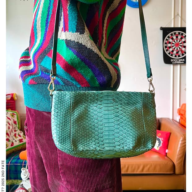 Native Real Python Skin Leather Bag