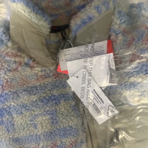 M사이즈 디스이즈네버댓 쉐르파 플리스 스톤