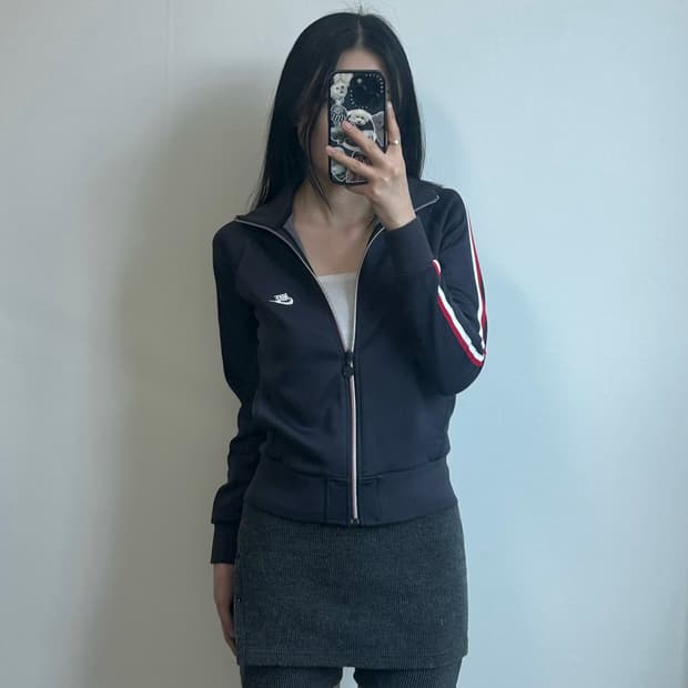 나이키 퓨추라 사이드라인 네이비 트랙탑 져지