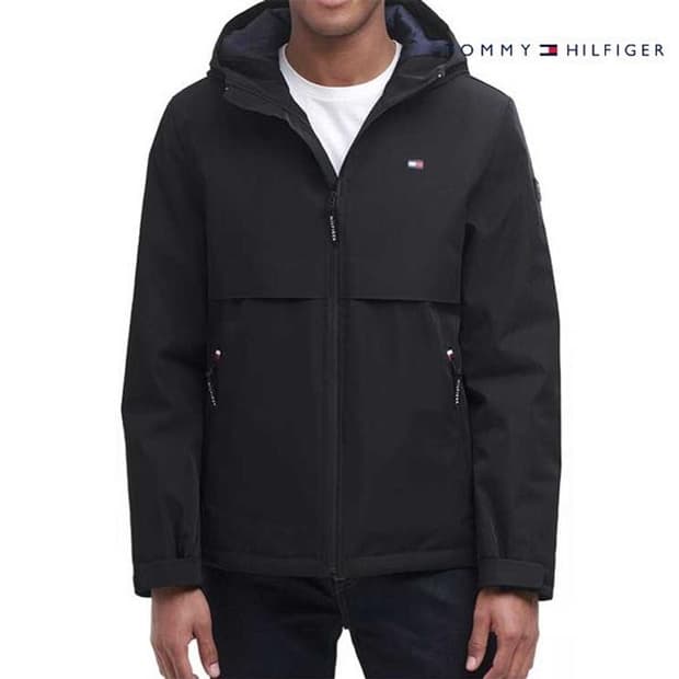타미힐피거 레귤러 퍼포먼스 패딩점퍼 블랙