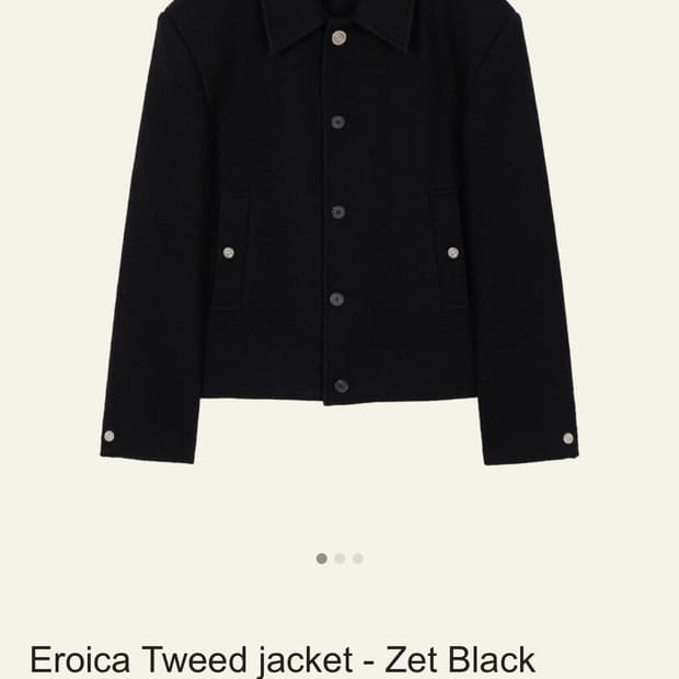 [2]웨이비니스 에로이카 트위드(eroica)자켓 zet black