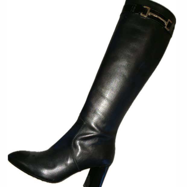 Tod's 스틸레토 롱부츠 블랙