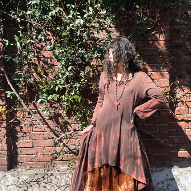 히피 타이다이 언발란스 원피스